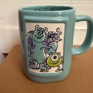 Rae Dunn Teal Monsters Inc Mug